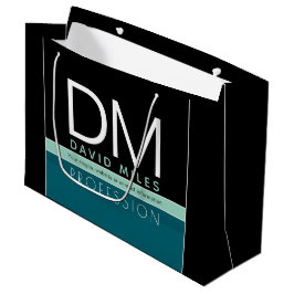 Moderne Geschäftsvorlage | Alle Farben individuell Große Geschenktüte