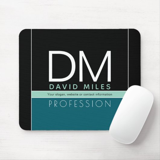 Moderne Geschäftsvorlage | Alle Farben individuell Mousepad (Mit Mouse)