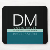 Moderne Geschäftsvorlage | Alle Farben individuell Mousepad (Vorne)