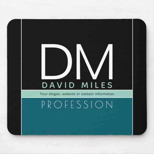 Moderne Geschäftsvorlage | Alle Farben individuell Mousepad (Vorne)