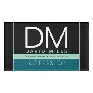 Moderne Geschäftsvorlage   Alle Farben individuell Namenschild