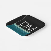 Moderne Geschäftsvorlage | Alle Farben individuell Pappteller (Gewinkelt)