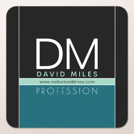 Moderne Geschäftsvorlage | Alle Farben individuell Quadratischer Aufkleber