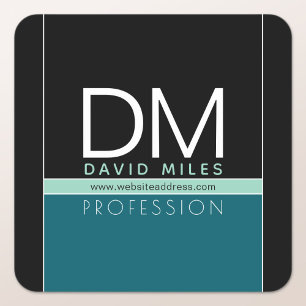 Moderne Geschäftsvorlage Alle Farben individuell Quadratischer Aufkleber