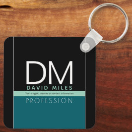 Moderne Geschäftsvorlage | Alle Farben individuell Schlüsselanhänger