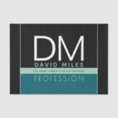 Moderne Geschäftsvorlage | Alle Farben individuell Seidenpapier (Vorderseite)