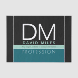 Moderne Geschäftsvorlage | Alle Farben individuell Seidenpapier