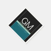 Moderne Geschäftsvorlage | Alle Farben individuell Serviette (Ecke)