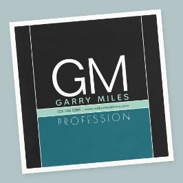 Moderne Geschäftsvorlage | Alle Farben individuell Serviette