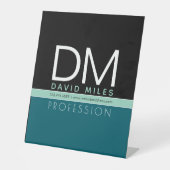 Moderne Geschäftsvorlage | Alle Farben individuell Sockelschild (Vorderseite)