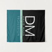 Moderne Geschäftsvorlage | Alle Farben individuell Wandteppich (Vorderseite (Horizontal))