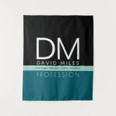 Moderne Geschäftsvorlage | Alle Farben individuell Wandteppich (Vorderseite)