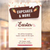 Moderne Geschäftszeiten für Ostern Fensteraufkleber (Blatt 2)