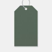 Moderne Geschenkanhänger Wasserfarbe Hochzeit. (Rückseite)