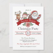 Moderne Geschenkbörse Geheimnis Weihnachten Einladung (Vorderseite)