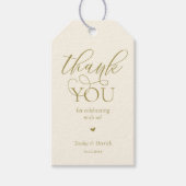 Moderne Geschenke für Hochzeitsfeier Danke Geschenkanhänger (Vorderseite)