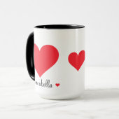 Moderne Geschenke für ihre einfachen, eleganten He Tasse (Vorderseite Links)