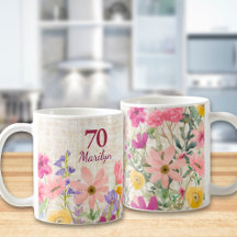 Moderne Geschenke zum 70. Geburtstag für sie Flora