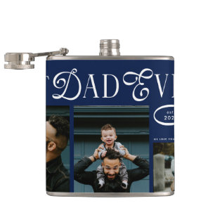 Moderne Geschenke zum Vatertag Foto Best Dad Ever Flachmann