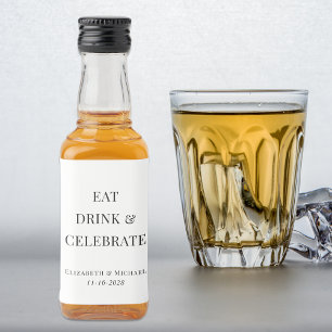 Moderne Geschenke zur Hochzeitsfeier Alkoholflaschenetikett