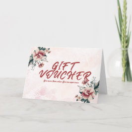 Moderne Geschenkgutschein-Karte Dankeskarte