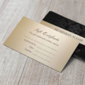 Moderne Geschenkgutscheine aus Goldstreifen Rabattkarte