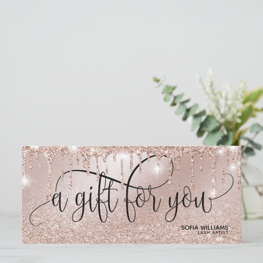 Moderne Geschenkgutscheine der Rose Driving gold (Stehend Vorderseite)