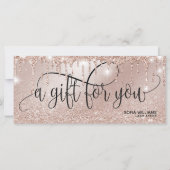 Moderne Geschenkgutscheine der Rose Driving gold (Vorderseite)