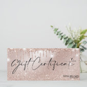 Moderne Geschenkgutscheine der Rose Driving gold (Stehend Vorderseite)