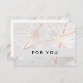 Moderne Geschenkgutscheine Flachkarte (Vorne/Hinten)