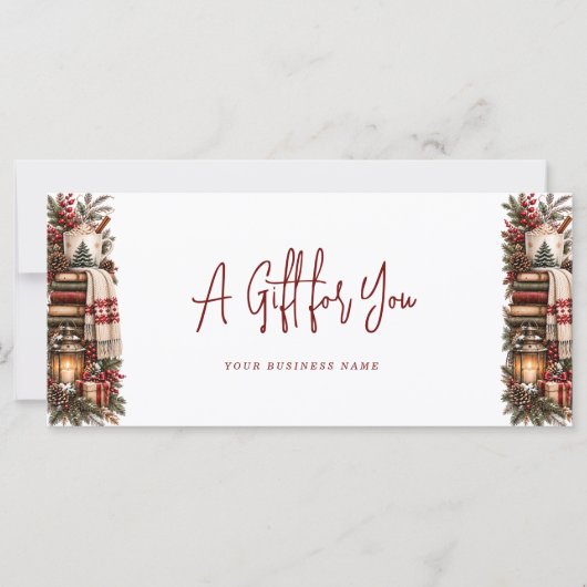 Moderne Geschenkkarte (Vorderseite)