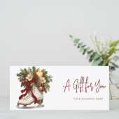 Moderne Geschenkkarte (Stehend Vorderseite)