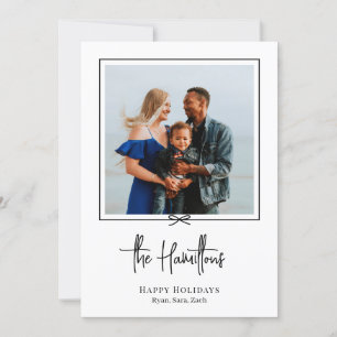 Moderne Geschenkkarte Foto Weihnachtskarte Feiertagskarte