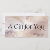 Moderne Geschenkkarte für Abstrakten Glitzer (Vorderseite)