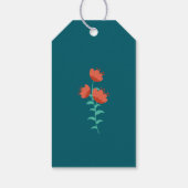 Moderne Geschenkkarte für Brautdusche–Nachmittags- Geschenkanhänger (Rückseite)