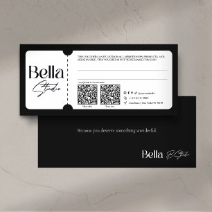 Moderne Geschenkkarte für Kosmetik-Salon