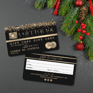 Moderne Geschenkkarte im Kreditkarten-Design Visitenkarte
