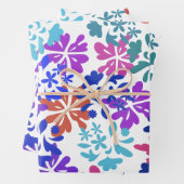 Moderne Geschenkpapier-Flachblatt-Set aus 3 Geschenkpapier Set (Beispiel)