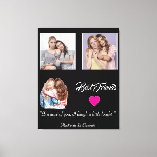 Moderne Geschenkplakette mit Foto-Raster für beste Leinwanddruck