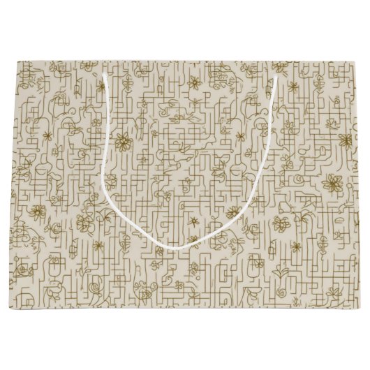 Moderne Geschenktasche Große Geschenktüte (Vorderseite)