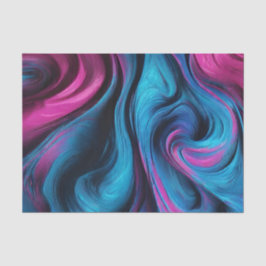 Moderne Geschenkverpackung Blau und Rosa- Seidenpapier