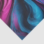 Moderne Geschenkverpackung Blau und Rosa- Seidenpapier (Ausschnitt)