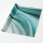 Moderne Geschenkverpackung Grün- Geschenkpapier (Ungerollt)