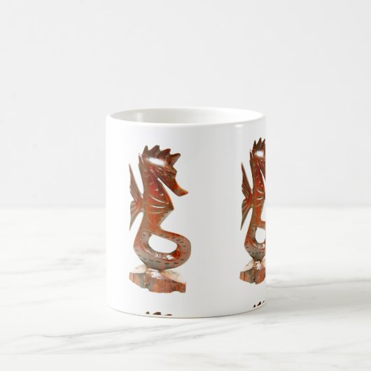 moderne geschnitzte Seepferd Tasse (Mittel)