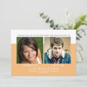 Moderne Geschwister Foto Abschluss Ankündigung (Stehend Vorderseite)