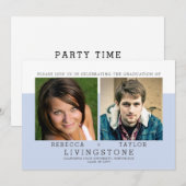 Moderne Geschwister Foto Abschluss Ankündigung (Vorne/Hinten)