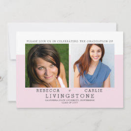 Moderne Geschwister Foto Abschluss Ankündigung