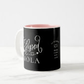 Moderne, gesegnete Lola-Kaffee-Tasse Zweifarbige Tasse (Vorderseite Links)