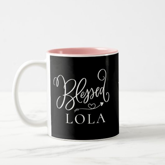 Moderne, gesegnete Lola-Kaffee-Tasse Zweifarbige Tasse (Links)
