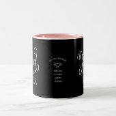 Moderne, gesegnete Lola-Kaffee-Tasse Zweifarbige Tasse (Mittel)
